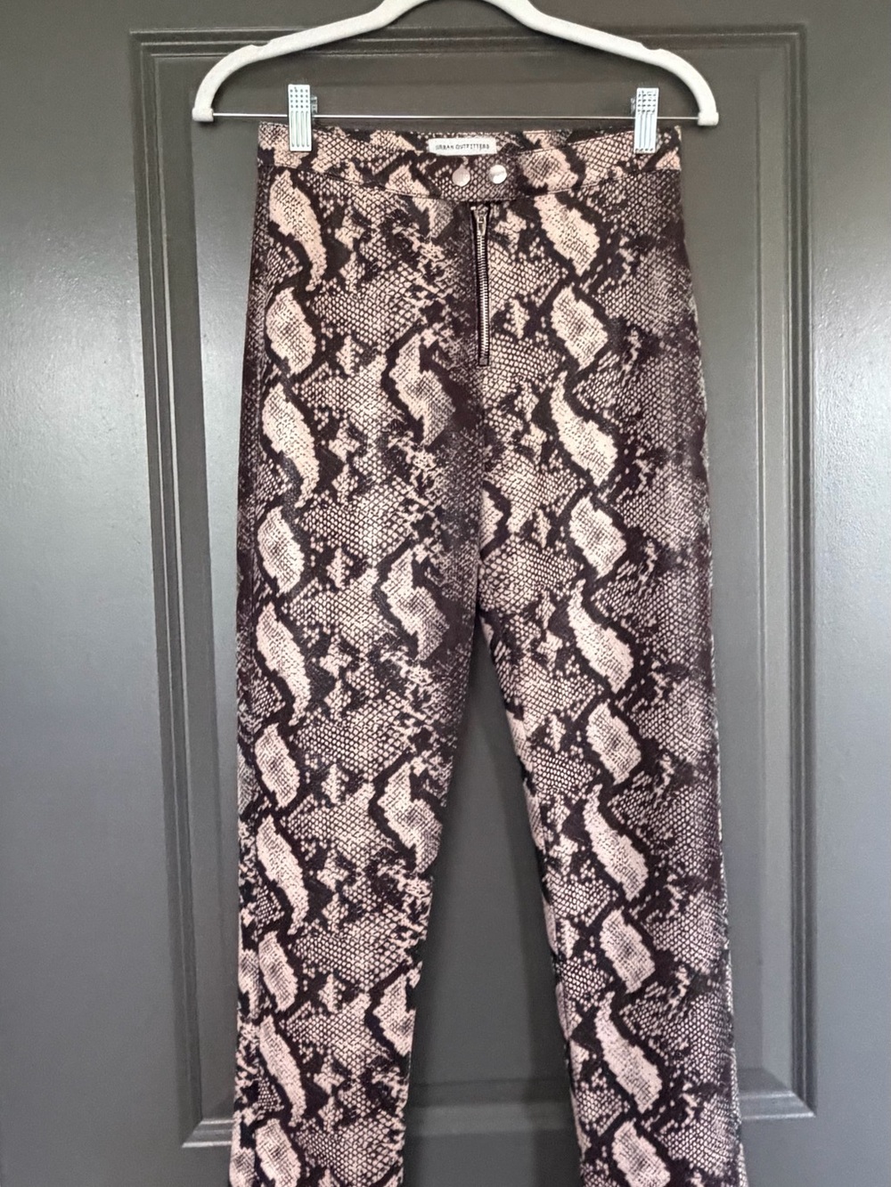 Faux leather Snake Print Pants
